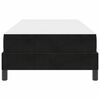 vidaXL Boxspringbett mit Matratze Schwarz 90 x 220 cm Stoff