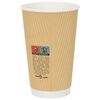 vidaXL Pappbecher 500 Stk. 16oz 400ml Braun