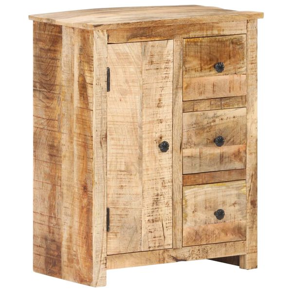 vidaXL Sideboard 59x35x75 cm Raues Mangoholz
