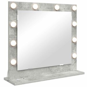 vidaXL Waschtischspiegel Rechtwinklig Beton Grau 60 x 55 x 18 cm
