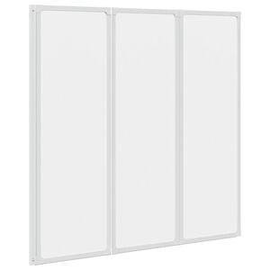 vidaXL Duschwand 117x120 cm 3 Paneele Faltbar
