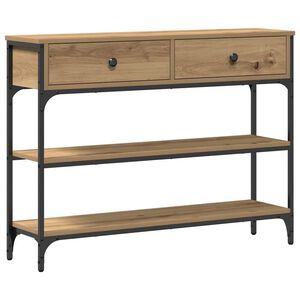 vidaXL Konsolentisch Artisan-Eiche 100 x 25 x 75 cm Holzwerkstoff