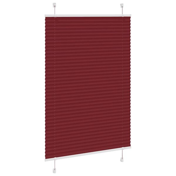 vidaXL Plissee Bordeauxrot 85x150 cm Stoffbreite 84,4 cm Polyester