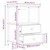 vidaXL Nachttisch Braun Eichen-Optik 40 x 31 x 60 cm Holzwerkstoff