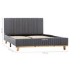 vidaXL Bettgestell Hellgrau Stoff 120x200 cm