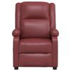 vidaXL Massagesessel Elektrisch Weinrot Kunstleder