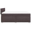 vidaXL Boxspringbett mit Matratze Dunkelbraun 140x190 cm Stoff