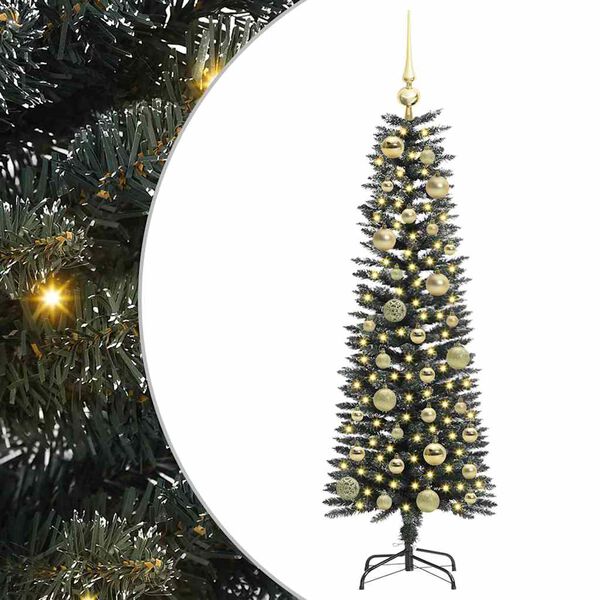 vidaXL K&uuml;nstlicher Weihnachtsbaum mit 150 LEDs mit St&auml;nder Gr&uuml;n 120 cm