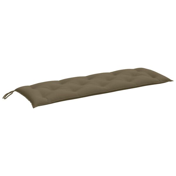 vidaXL Gartenbank-Auflage Melange Taupe 150x50x7 cm Stoff