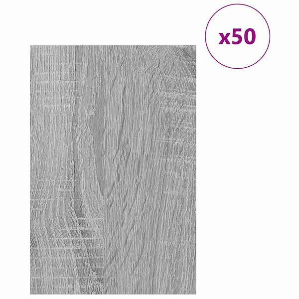 vidaXL Dekoplatten 50 pcs Graues Sonoma 40 x 60 x 0.27 cm
