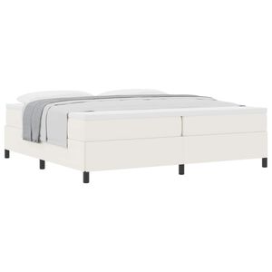 vidaXL Boxspringbett Creme 200 x 200 cm Cordstoff