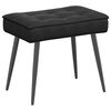 vidaXL Relaxsessel mit Hocker Schwarz Samt
