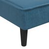 vidaXL Schlafsofa in L-Form Blau 255x140x70 cm Samt