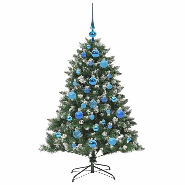 vidaXL K&uuml;nstlicher Weihnachtsbaum mit 150 LEDs mit St&auml;nder Gr&uuml;n 120 cm