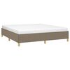 vidaXL Boxspringbettgestell Taupe 180x200 cm Stoff