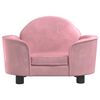 vidaXL Hundebett Rosa 66x40x45 cm Samt