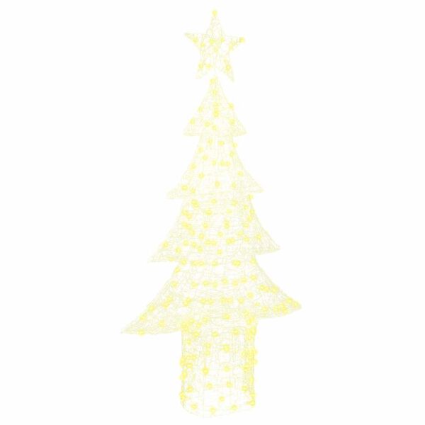 vidaXL Weihnachtsbaum mit 240 LEDs Warmweiß 180 cm Acryl