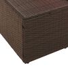 vidaXL Gartensofa Braun 123 x 62 x 69cm Poly-Rattan