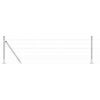 vidaXL Zaun mit Pfosten Silber 0,4 x 10 m Stahl
