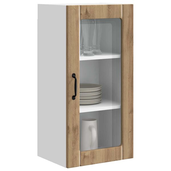 vidaXL K&uuml;chenschrank 2 pcs Artisan-Eiche 40 x 31 x 80 cm Holzwerkstoff