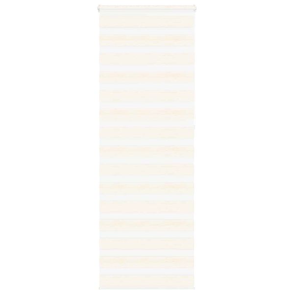 vidaXL Doppelrollo Marmorbeige 85x230 cm Stoffbreite 80,9 cm Polyester