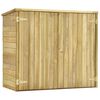 vidaXL Garten-Ger&auml;teschuppen 135x60x123 cm Kiefernholz Impr&auml;gniert