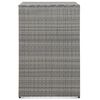 vidaXL M&uuml;lltonnenbox f&uuml;r 1 Tonne Anthrazit 76x78x120 cm Poly Rattan