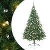 vidaXL K&uuml;nstlicher vorbeleuchteter Weihnachtsbaum Gr&uuml;n 240 cm PVC