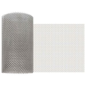 vidaXL Mesh Bildschirm 20 x 200 cm 6 Mesh Edelstahl 201 Silber