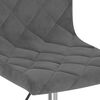 vidaXL Esszimmerstuhl Drehbar Dunkelgrau Samt