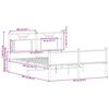 vidaXL Bettgestell ohne Matratze Sonoma-Eiche 140x200 cm Holzwerkstoff