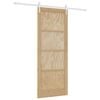 vidaXL Schiebet&uuml;r ORKDAL Nat&uuml;rlich und Wei&szlig; 83 x 211 cm