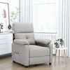vidaXL Massagesessel Taupe Stoff