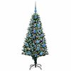vidaXL Künstlicher Weihnachtsbaum mit 150 LEDs mit Ständer Grün 150 cm