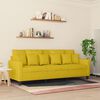 vidaXL 3-Sitzer-Sofa Gelb 180 cm Samt