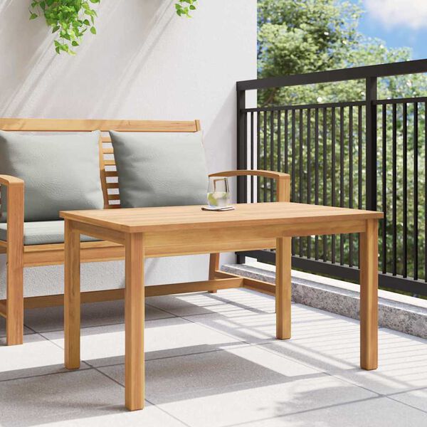 vidaXL Couchtisch Braun 90 x 50 x 45.5 cm Teak-Massivholz