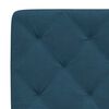 vidaXL Bett mit Matratze Blau 140x200 cm Samt