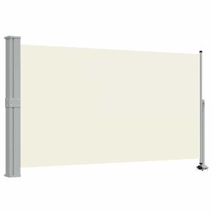 vidaXL Ausziehbare Seitenmarkise 140x300 cm Creme