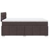 vidaXL Boxspringbett mit Matratze Dunkelbraun 120x190 cm Stoff