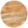 vidaXL Bistrotisch Rund &Oslash;50x75 cm Raues Mangoholz