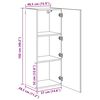 vidaXL TV-Wandschrank Altholz 40,5 x 30 x 102 cm Holzwerkstoff