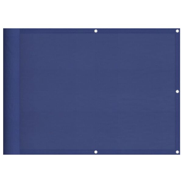 vidaXL Balkon-Sichtschutz Blau 75x700 cm 100 % Polyester-Oxford