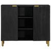 vidaXL Sideboard Schwarz 90x35x75 cm Holzwerkstoff