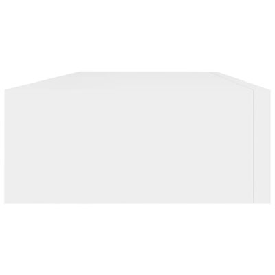 vidaXL Wandregale mit Schubladen 2 Stk. Weiß 60x23,5x10 cm MDF
