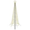 vidaXL LED-Weihnachtsbaum Spirale mit Erdspie&szlig; EKENAS 180 cm 220 LEDs
