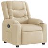 vidaXL Relaxsessel Creme Stoff