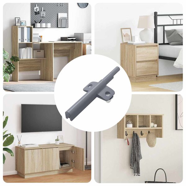 vidaXL Sanftschlie&szlig;er 1161 pcs Grau 125 x 47 x 15 mm PP