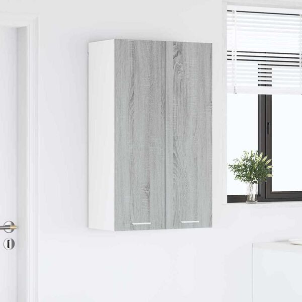 vidaXL H&auml;ngeschrank Graues Sonoma 60 x 31 x 100 cm Holzwerkstoff