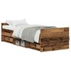 vidaXL Bettrahmen mit Kopfteil Altholz 193 x 78 x 50 cm Holzwerkstoff