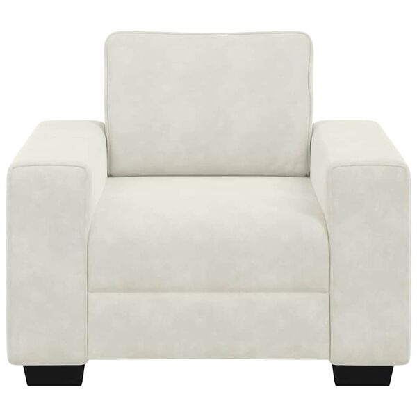 vidaXL Sessel Creme 100x77x82 cm Samt